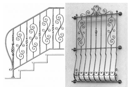 Balustrade interior fier forjat
