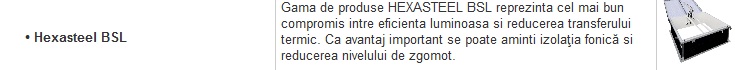 Cupolete Hexasteel BSL