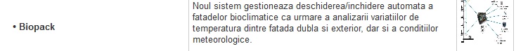 Sistem deschidere/inchidere automata a fatadelor bioclimatice