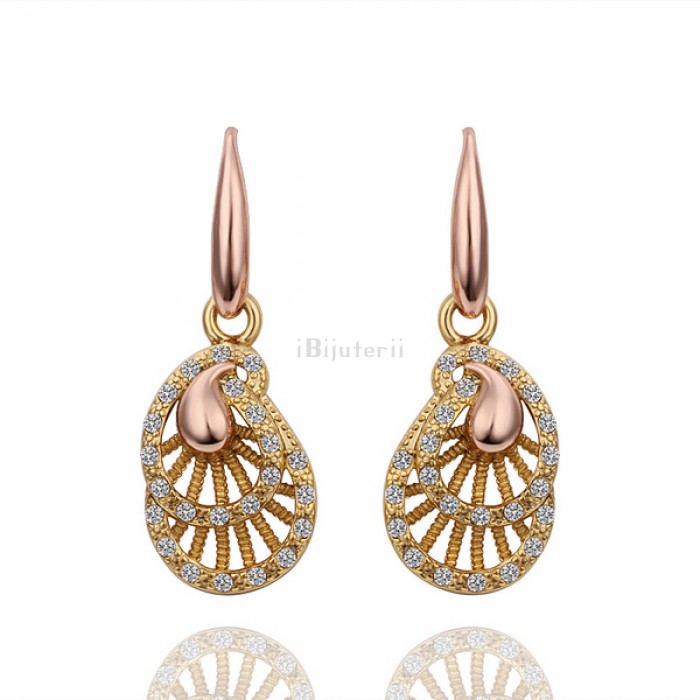 Cercei placati cu aur