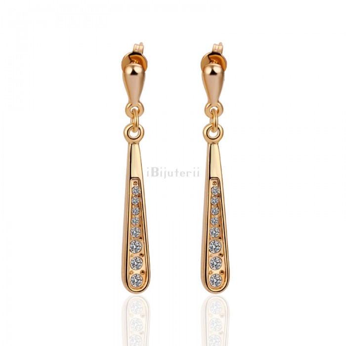 Cercei placati cu aur