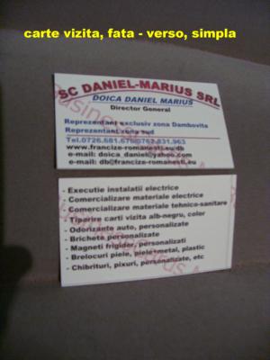 Carti de vizita Dambovita
