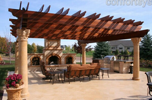 Pergola lemn stratificat