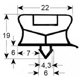 Garnitura usa frigider