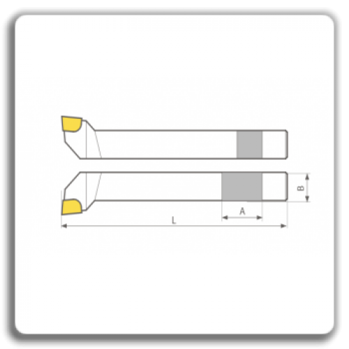 Cutite de strung cu placute CMS brazate pentru colt exterior DIN 4978