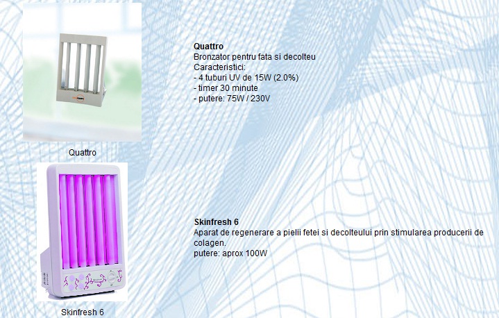 Aparate de bronzare speciale