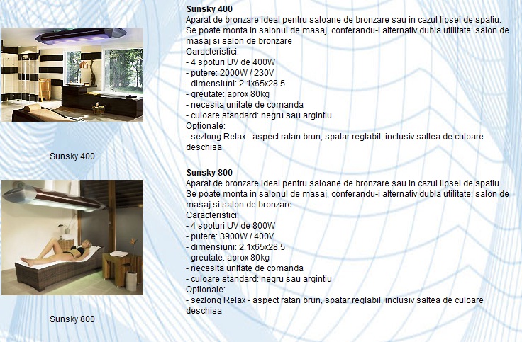 Aparate de bronzare speciale