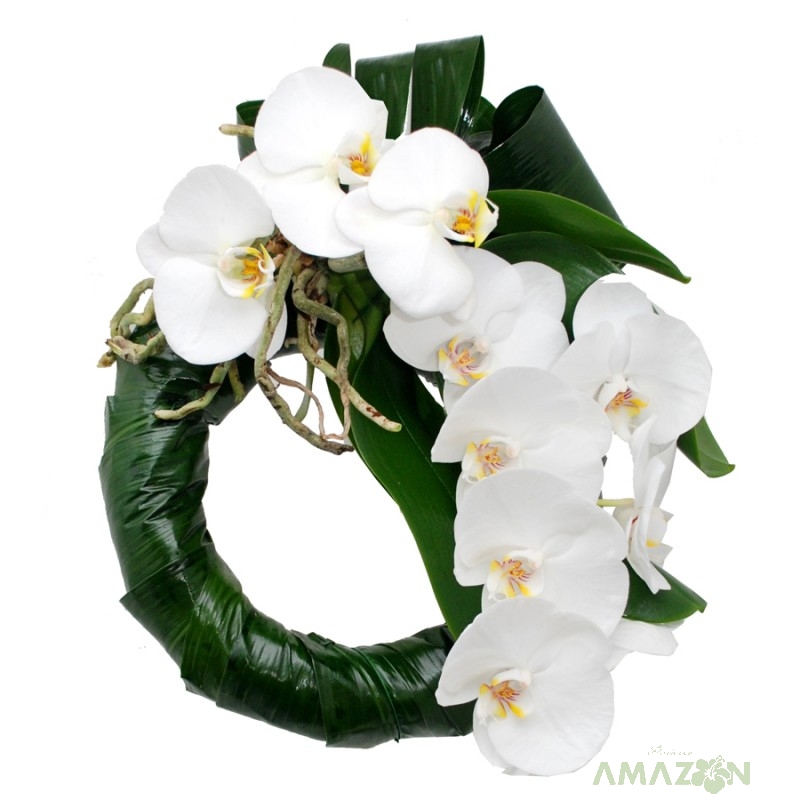 Lumanare botez Inel Phalaenopsis
