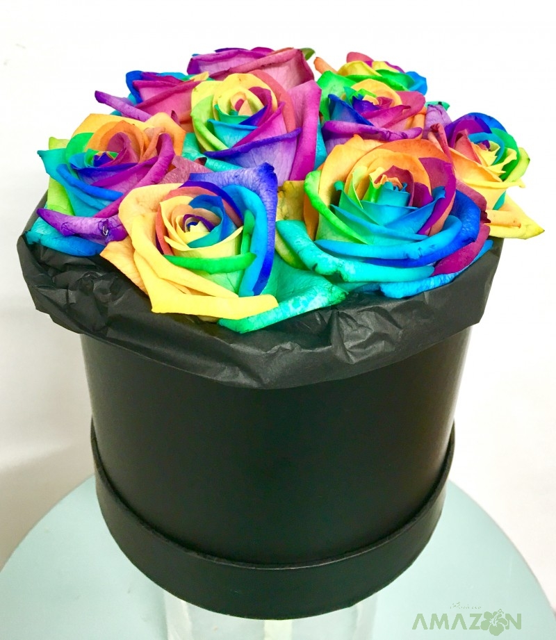 Cutie cu trandafiri Rainbow