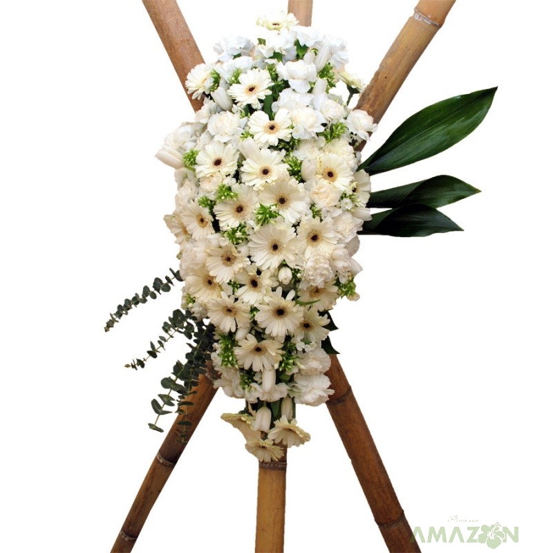 Aranjament funerar sicriu