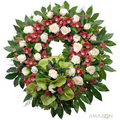 Coroana flori - Un ultim omagiu