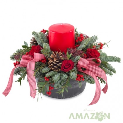 Aranjament Xmas cu flori