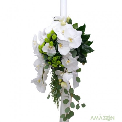 Lumanare botez Phalaenopsis