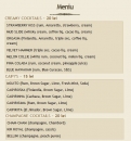 Meniu Vintage Pub Brasov