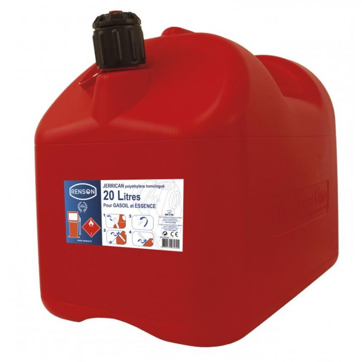 Canistra de 20 L din plastic cu cioc rigid anti-picurare