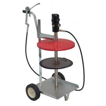 Pompa de gresat pneumatica cu carut pentru galeata de 25Kg