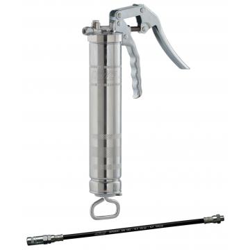 Pistol gresat manual pentru o mana, cu accesorii