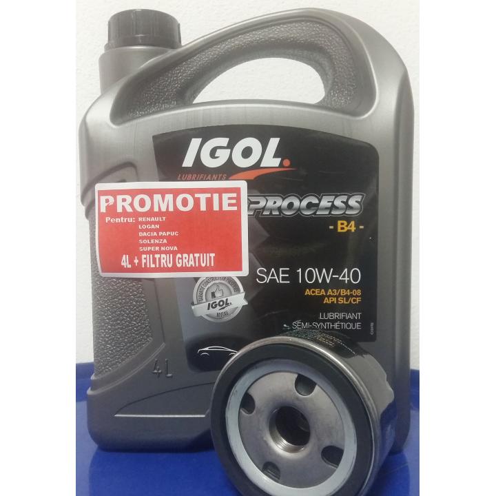 Ulei si filtru ulei Renault Dacia, Igol Process B4 10W-40