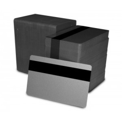 Card argintiu cu banda magnetica HiCo
