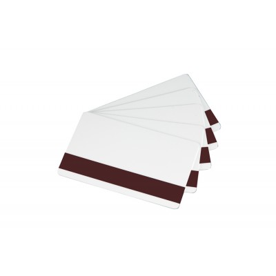 Card alb PVC cu banda magnetica HiCo