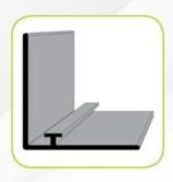 Profil L-Rail cu banda