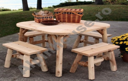 Mobilier lemn gradina