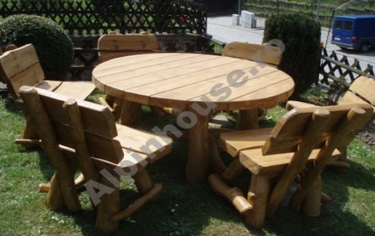 Mobilier lemn gradina