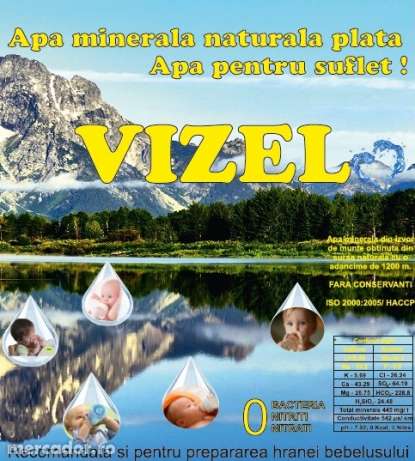 Apa minerala plata VIZEL,Oferta de lansare