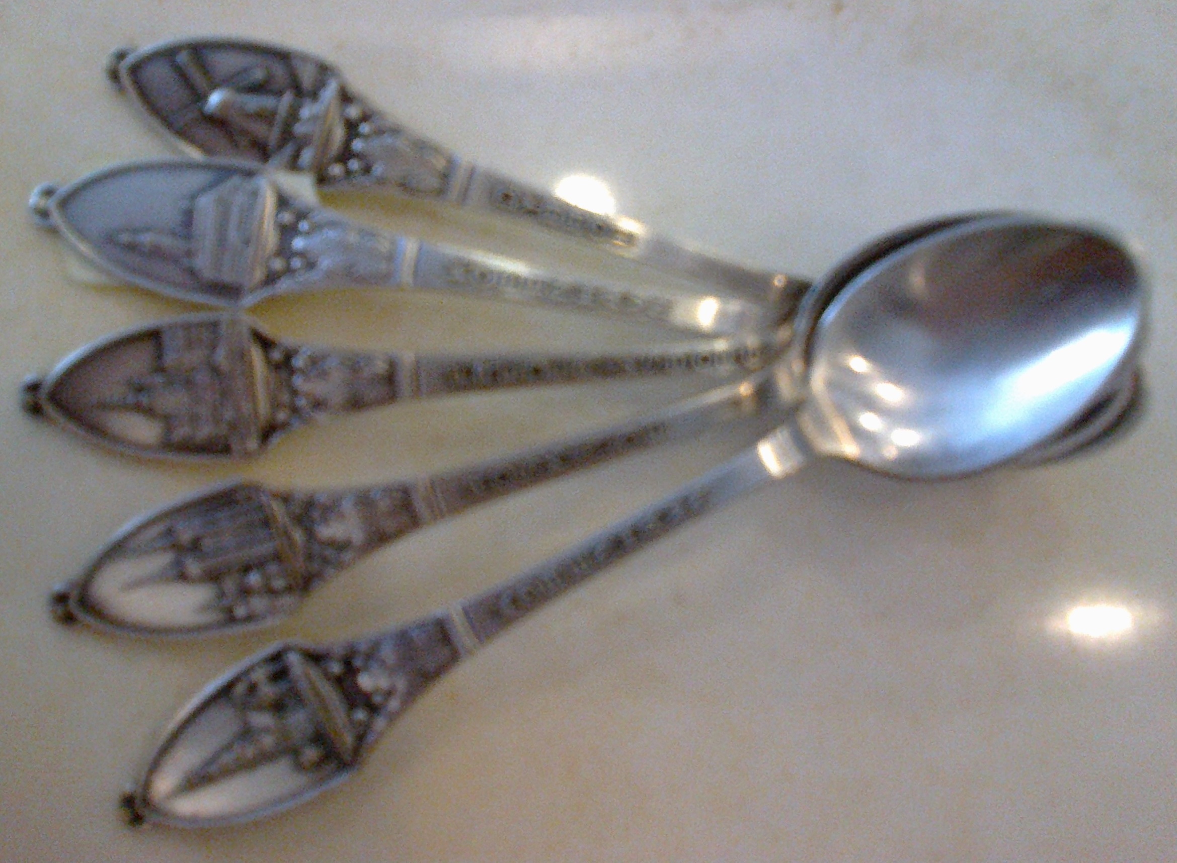 Set 6 lingurite argint, de colectie