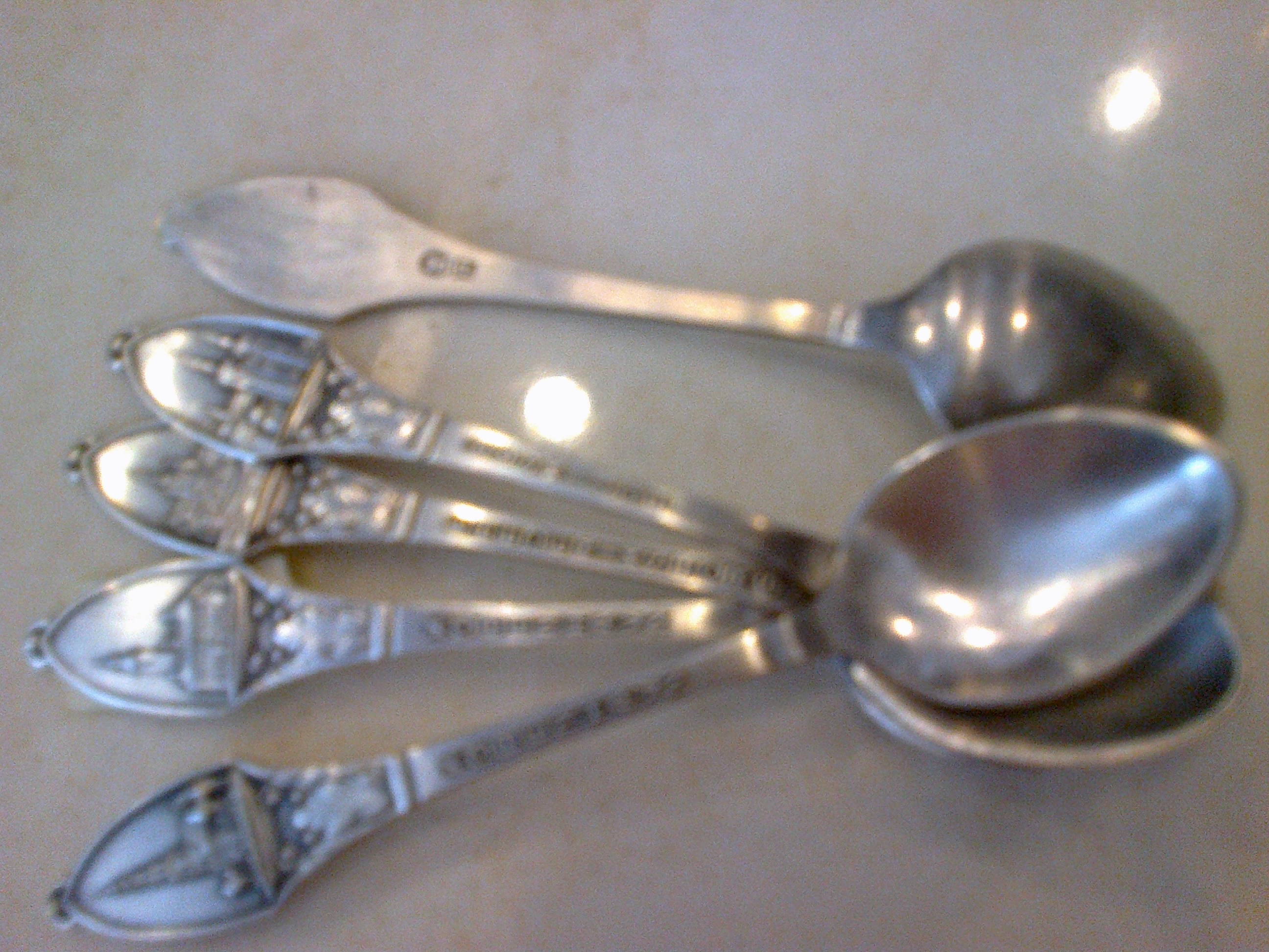 Set 6 lingurite argint, de colectie