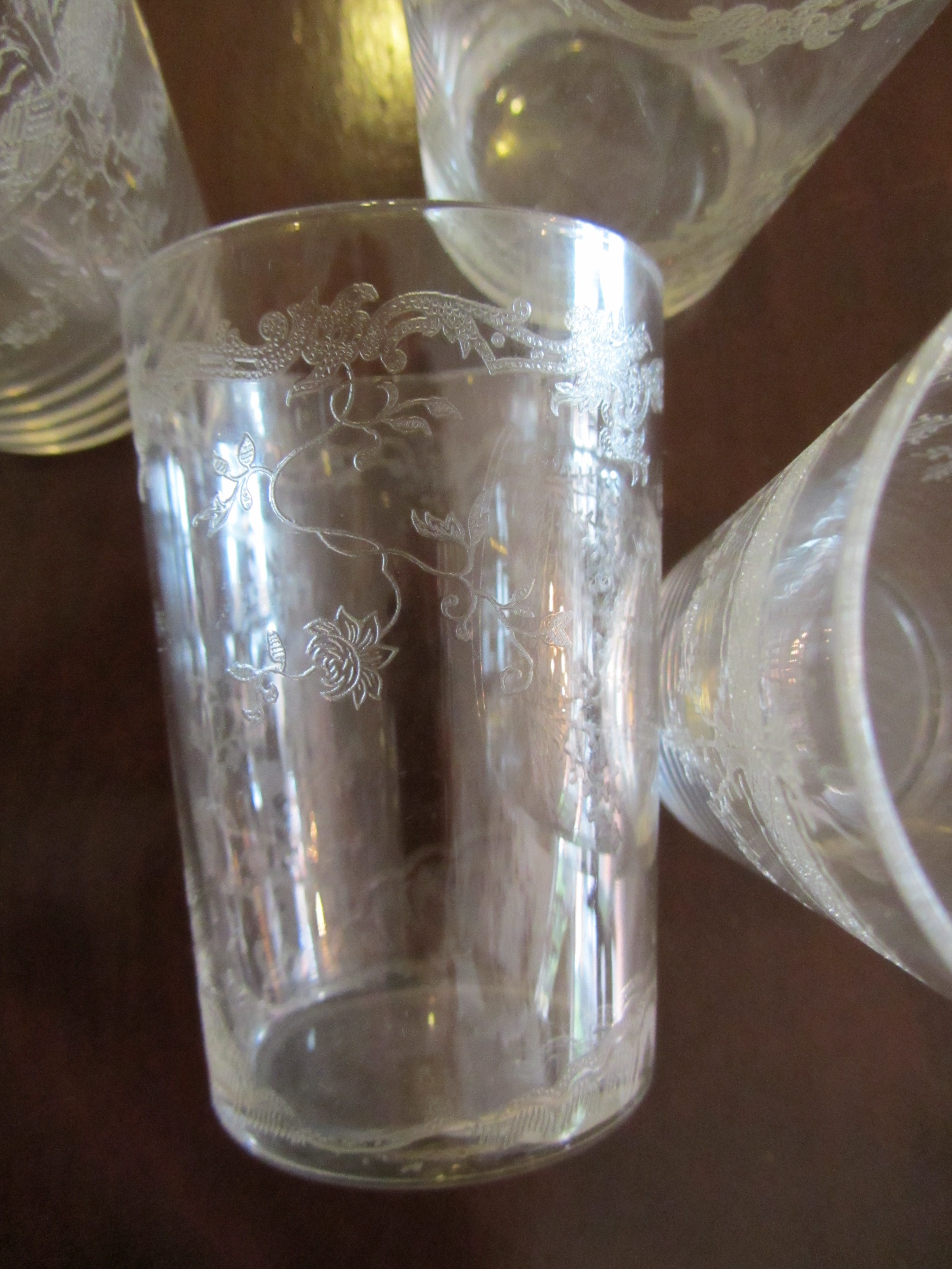 Set ceai Baroc cu pahare din cristal de Bacara