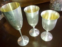 Pahare sampanie/vin-argint-800