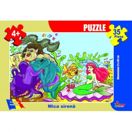 Puzzle - Mica Sirenă - 35 piese
