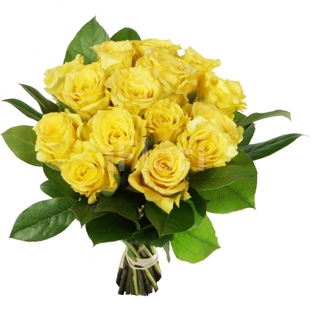 Buchet trandafiri galbeni