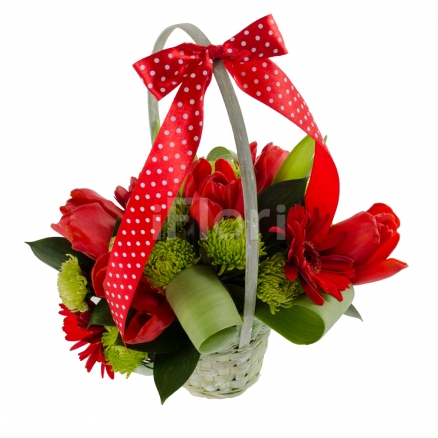 Cosulet lalele si gerbera