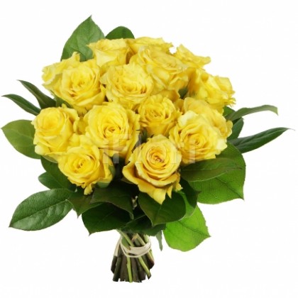 Buchet trandafiri galbeni