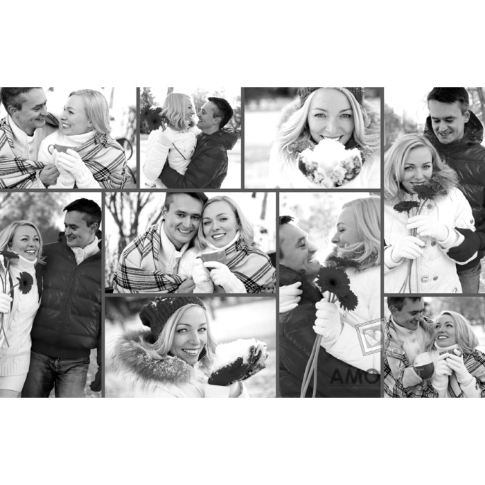 Colaj fotografii nelimitate pe tablou canvas