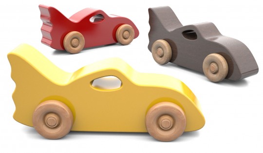 Mașinuță de curse din lemn