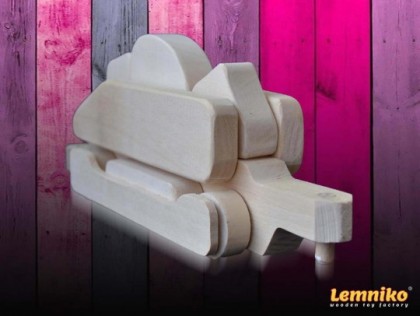 Vagon cu carbuni pentru locomotiva pe aburi