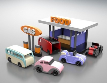 Set Masinute din lemn Volkswagen