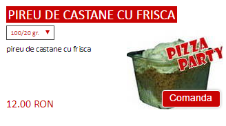 Prajitura de castane cu frisca