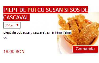 Piept de pui cu susan si sos de cascaval