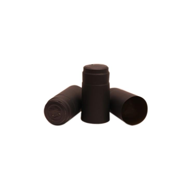 Capisoane termocontractibile PVC 31 x 60 mm - negru