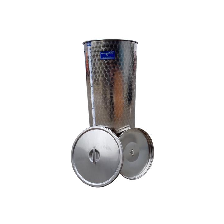 Cisterna din inox cu capac SPO200A, 200 litri