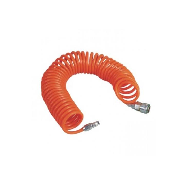 Furtun spiralat + 2 cuplaje LG 6x8 mm, 30 m