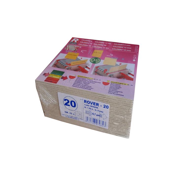 Placi filtrante 20x20 cm - Rover 20, 0.7 m (set 25 buc)