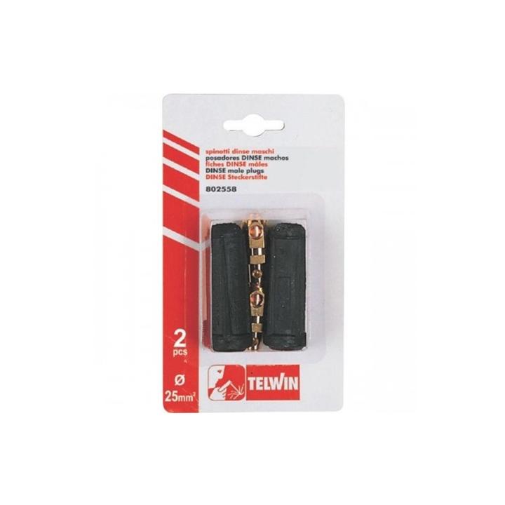 Set 2 conectori sudura tata DX25, Telwin 802558