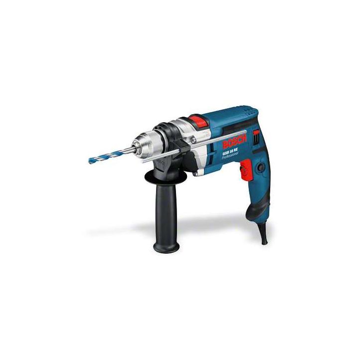 Masina de gaurit cu percutie Bosch GSB 16 RE, 750 W, 16 mm
