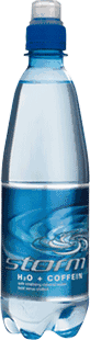 Apă minerală naturală plată cu adaos de cofeină, Storm H2O + Caffein, 24 buc/bax
