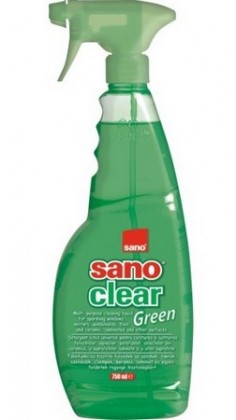 Detergent pentru geamuri, 750 ml, SANO Clear Green Trigger